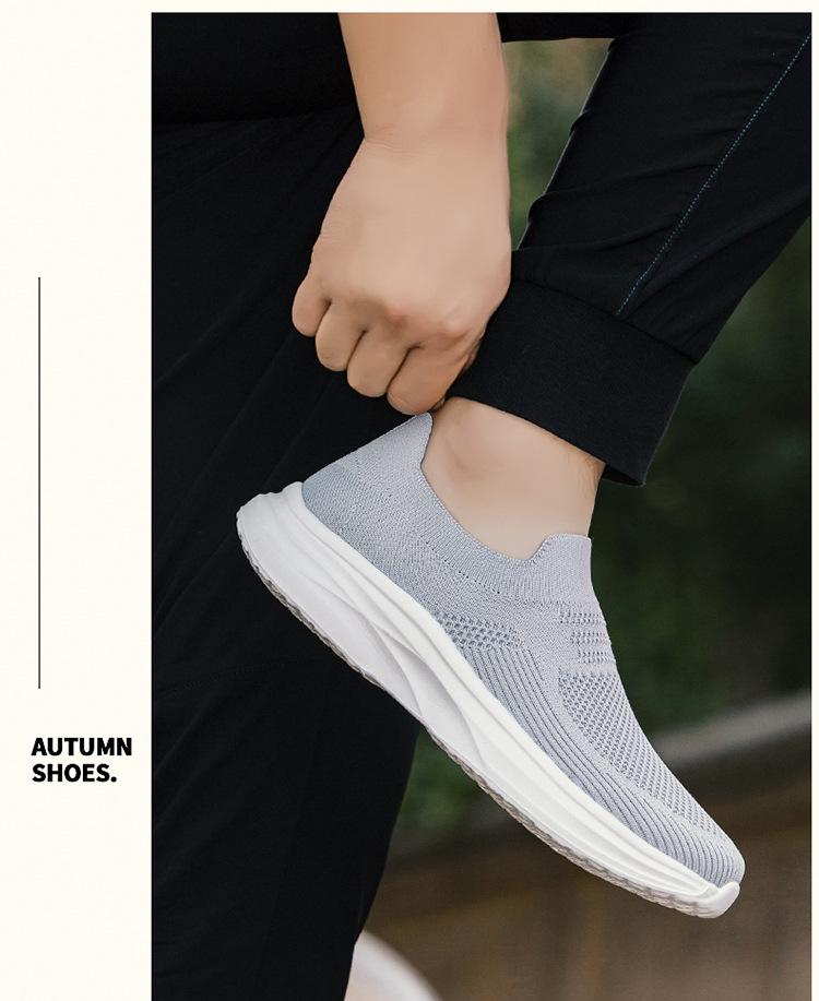 Herren Vielseitige Mode Mesh Slip-On Sportschuhe 2025 - Atmungsaktiv, Geruchsfrei Freizeitfußbekleidung