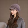 New Rabbit Fur Hat for Women Plus Velvet To Keep Warm Grandma Ear Protector Wool Knitted Hat for Middle Aged and Elderly Mothers