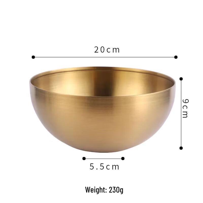 Korean Style Food Grade 304 Stainless Steel Multi-Use Bowl