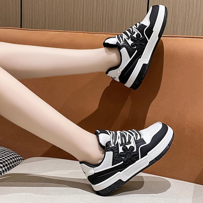 Internet Celebrity Platform Casual Sports Shoes Women Ins Tide 2024 Summer New Niche Versatile Running White Board Shoes