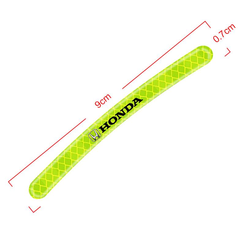 Auto Radnabe Reflektierende Aufkleber Reifen Felge Leuchtendes Zubehör Für Honda Fit Mugen Insight Type S R VTEC DOHC Modulo Vezel Legend RR Si