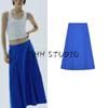 Summer New Product Women's Clothes French Style Design Casual Long Pleated Elegant Mid Waist Midi Dress 3729862