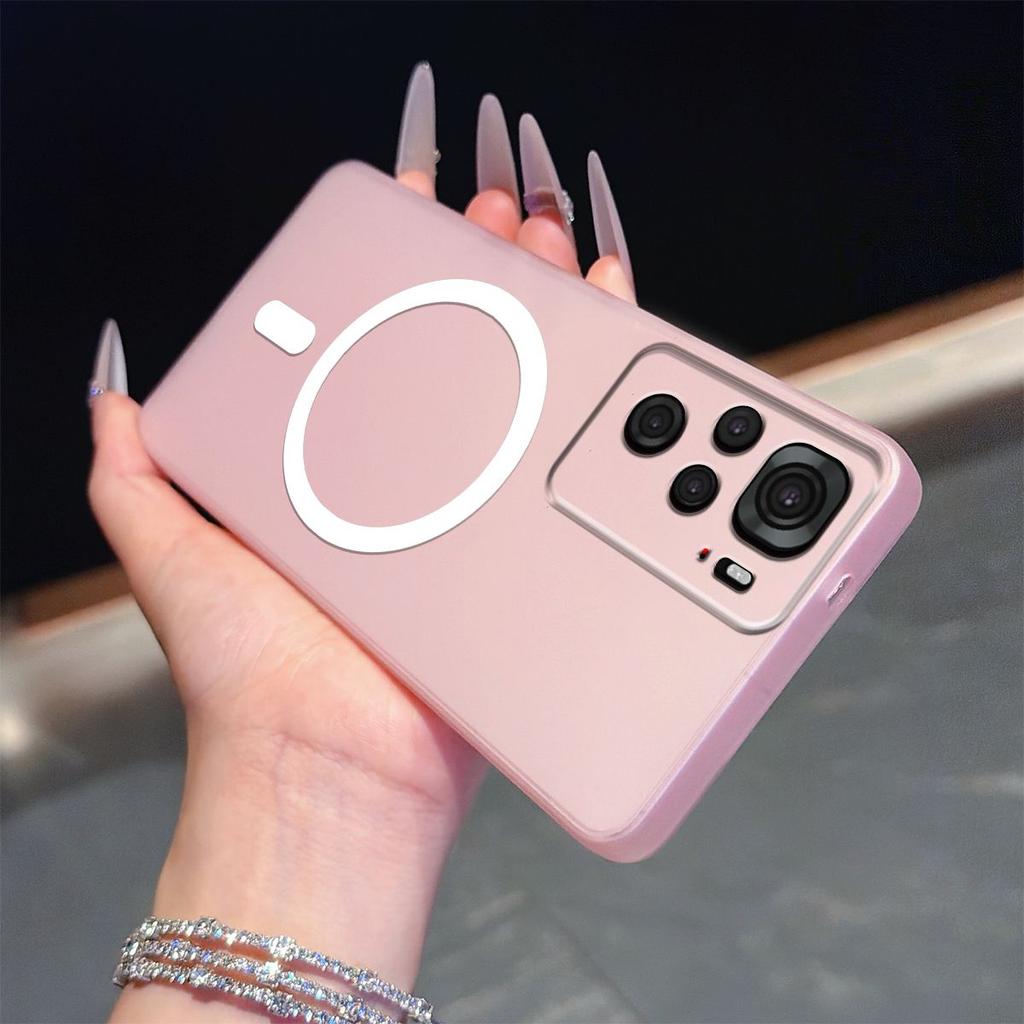 Frosted Semi Clear Magnetic Phone Case for Xiaomi Redmi Note 10S 4G,10 4G,POCO M5s Soft TPU Shockproof Cover