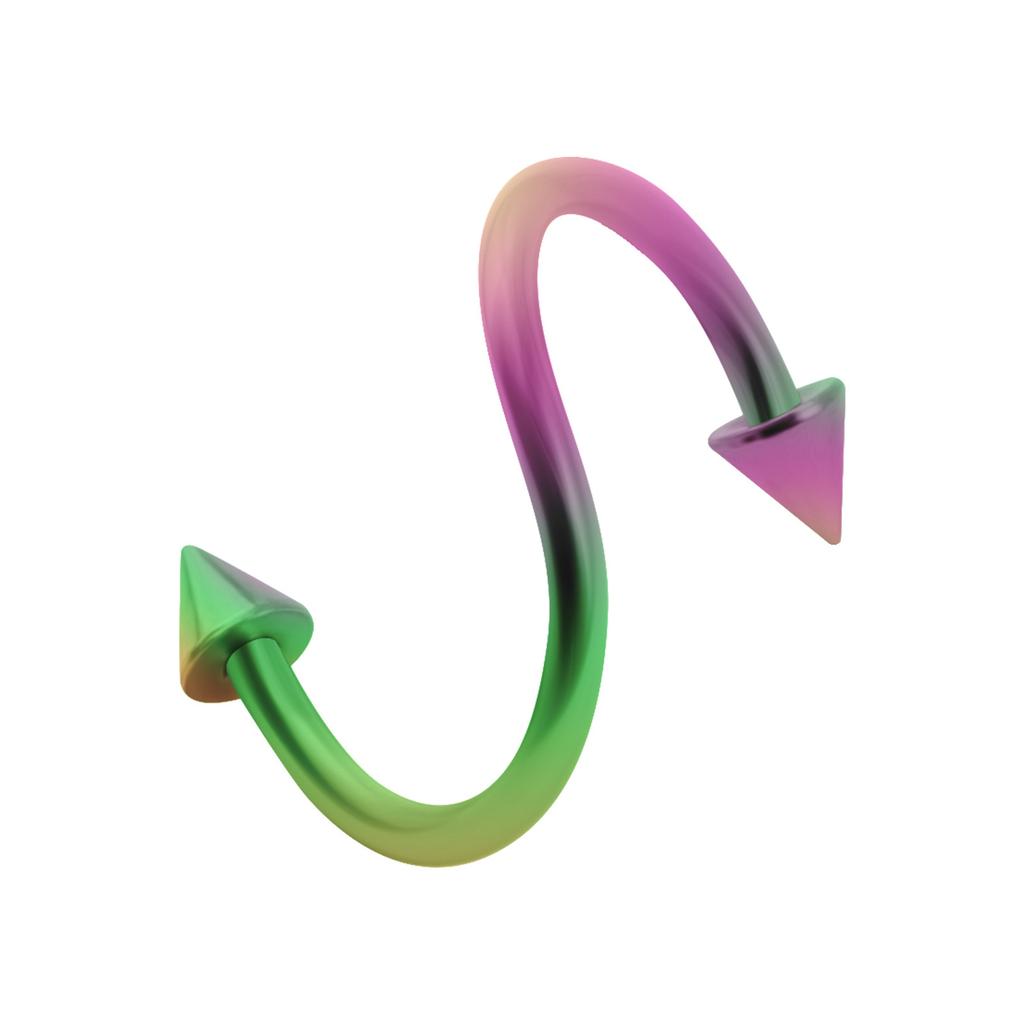 Edelstahl S-förmige Ohrstecker Farbe Nasenstecker Sonderform Titanstahl Lippenstecker Körperpiercing Schmuck