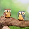 Owl Resin Small Ornament Miniature Landscape Decoration