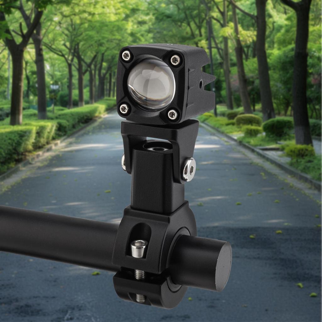 Aluminum Alloy 2pcs 360 Degree Adjustable Light Bar Mount Clamp 18-32mm 0.71-1.26inch Motorcycle ATV SUV Roof Rack IP67 Waterproof