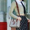 New MLB Boston Red Sox Polyester Tote Bag Shopping Bag Boston Portable Crossbody Bag Shoulder Bag Small Size Unisex Brown 3AORS062N-43BRD