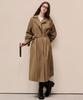 LUSIDA Ripian Belt Long Trench Dress Jacket_2 Colors
