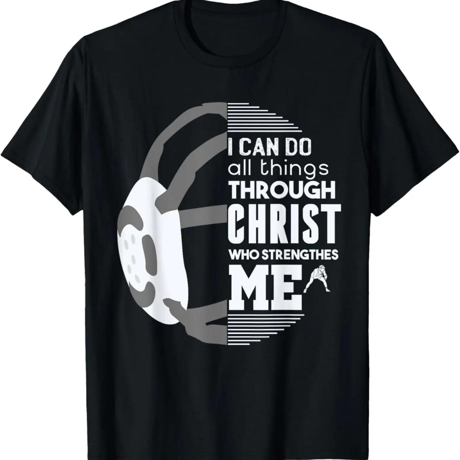 

Christian Wrestling, Motivational Christian Wrestling T-Shirt S чёрный