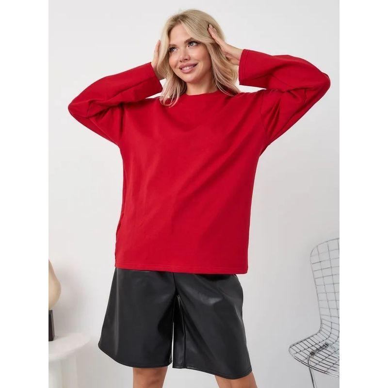 European and American New Fashion Casual Loose Comfortable Solid Long sleeve round Neck T-shirt Top Long Sleeved Top