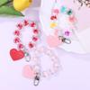 Love Heart Lanyard For Phone Anti-Lost Bracelet Wristband Keychain For Mobile Phone Case Wrist Strap Car Keychain