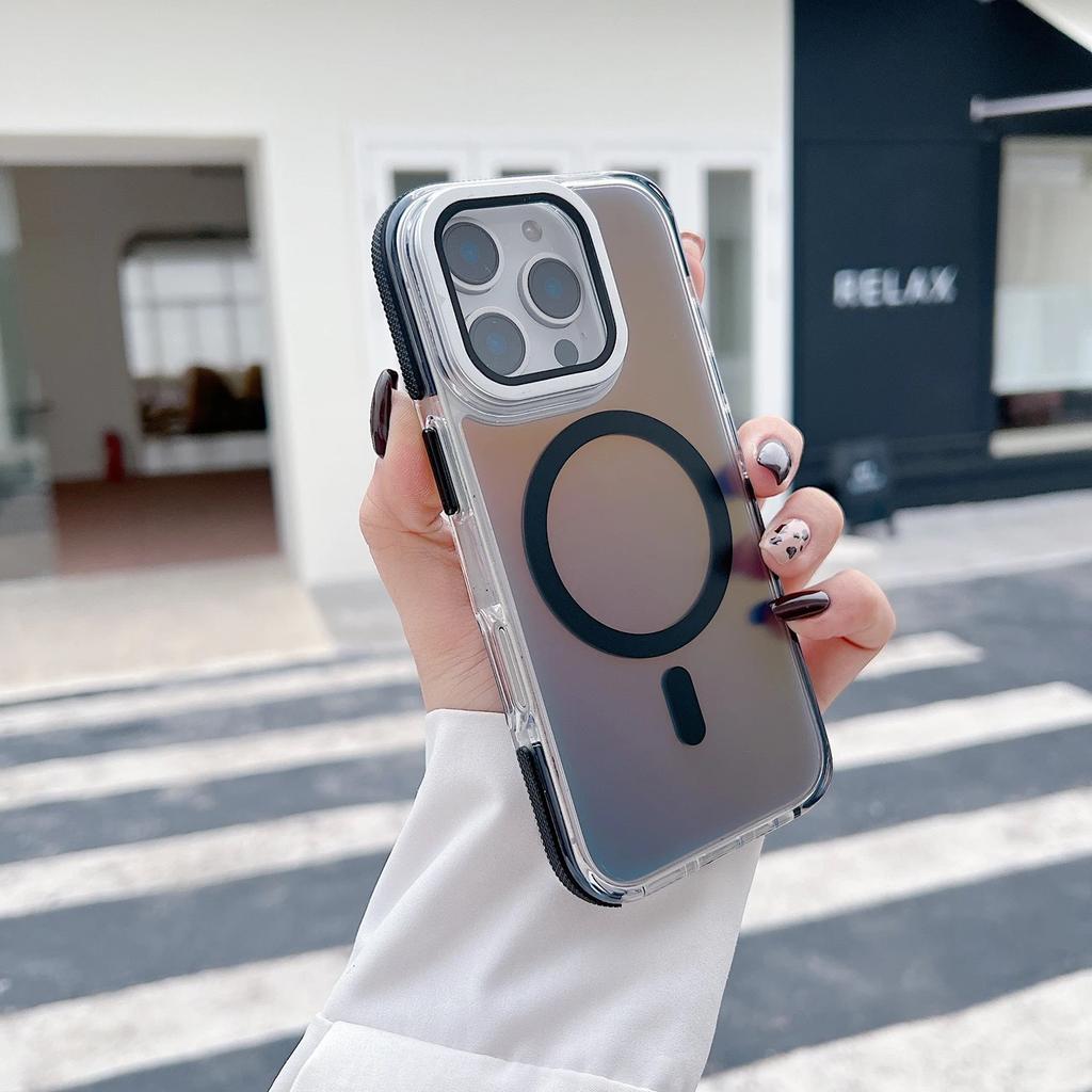 Suitable for iphone11promax magnetic mobile phone case chameleon flip lens Apple 11 anti-drop protective case