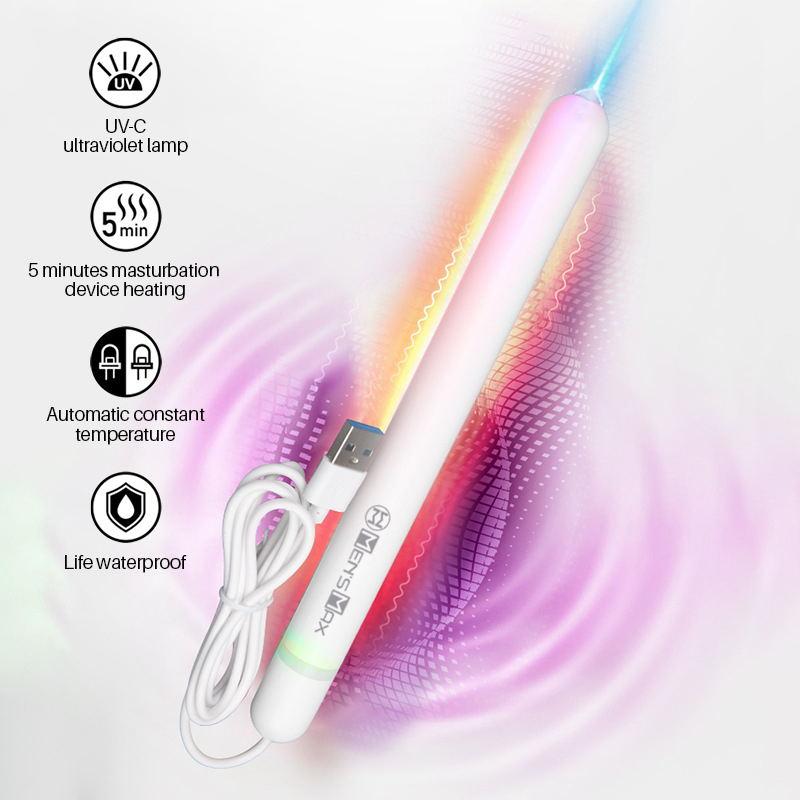Isıtma Çubuğu ve UV-C Ultraviyole Dezenfeksiyon Lambası Cep Kedi UV Çubuk Isıtıcı Seks Oyuncağı Aksesuarları