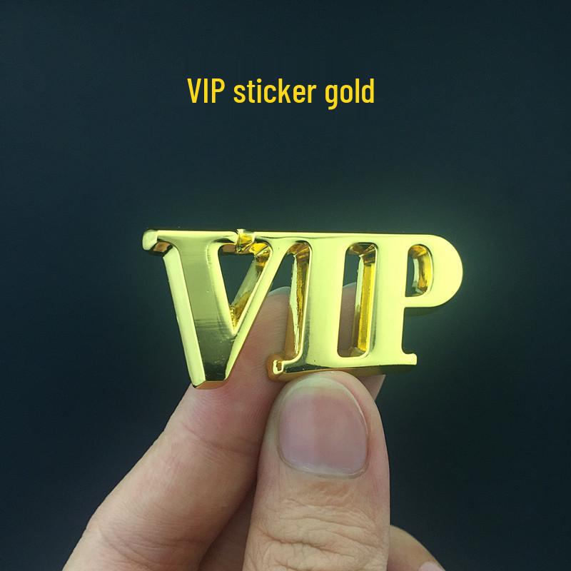 Custom VIP Car Logo Decorative Metal Sticker
