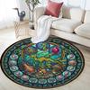 Oceanic Glass Round Area Rug Under Office Chairs Bedroom Living Room Home Decor
