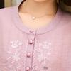 Pasite Women's New Chinese Style Embroidered Summer Pullover Shirt