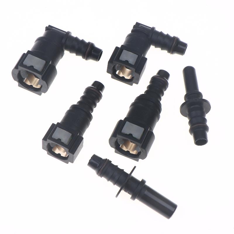 Car Fuel Line Coupler Hose Quick Connect ID8 7.89 Plastic Nylon Oil Line Pipe Adapter Disconnect Release Hose Connector