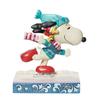 Enesco Peanuts by Jim Shore Snoopy and Woodstock Ice Skating Figure 6013050 6.25" Multicolor,