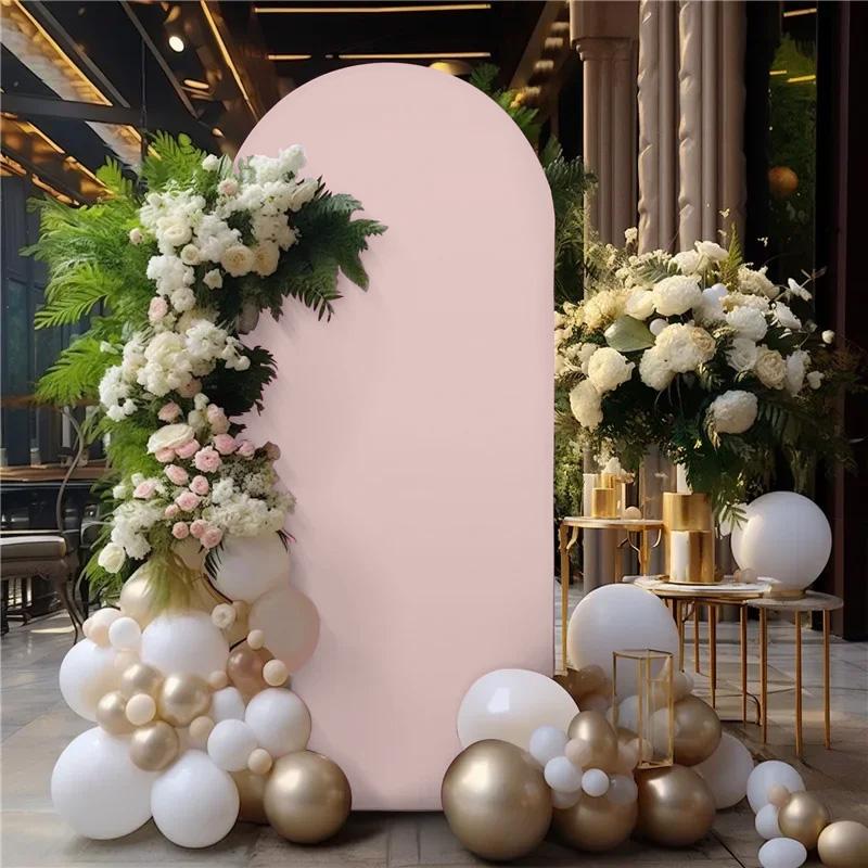 Material Cover For Balloon Arch Frame Metal Stand For Photos 1X2M Pink
