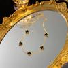 Four-Leaf Clover Necklace Five Flowers Double-Sided White Mother-Of-Pearl Collarbone Chain Fashion Women's Necklace