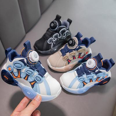 Herbst Kinder Sneaker Neue Mode Komfort Jungen Schuhe Weiche Sohle Rutschfest Cartoon Freizeitschuh Trendig Klassisch Drehknopf Kinderschuhe