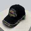 Fashion Hat Four Seasons New American Splicing Letter Embroidery Baseball Hat Men's and Women's Shading Personality Soft Top Camouflage Cap