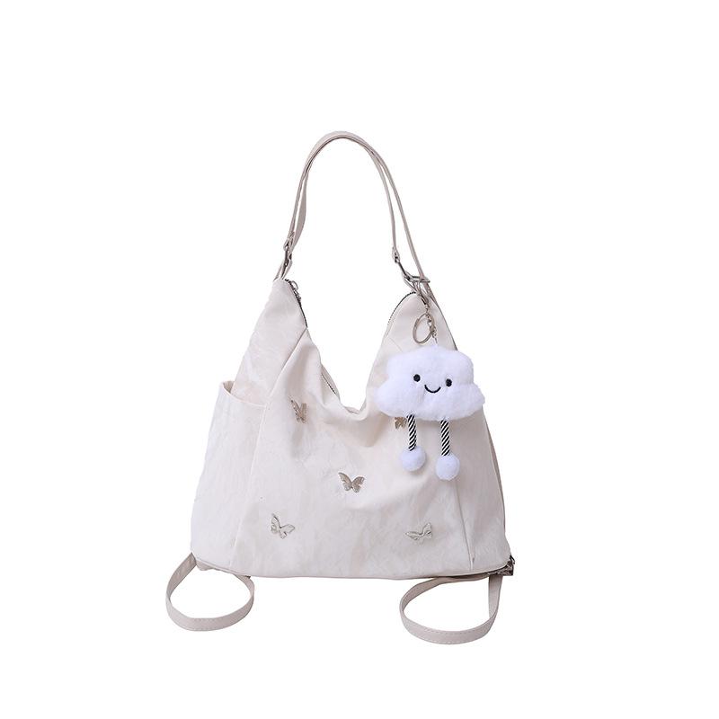 New tote bag large capacity commuter backpack spring and summer fashion versatile shoulder bag high texture backpack