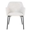 Chaise de salle à manger - EBUY24 - Melilla - blanc - acier - Lot de 2 - Assise 47 cm
