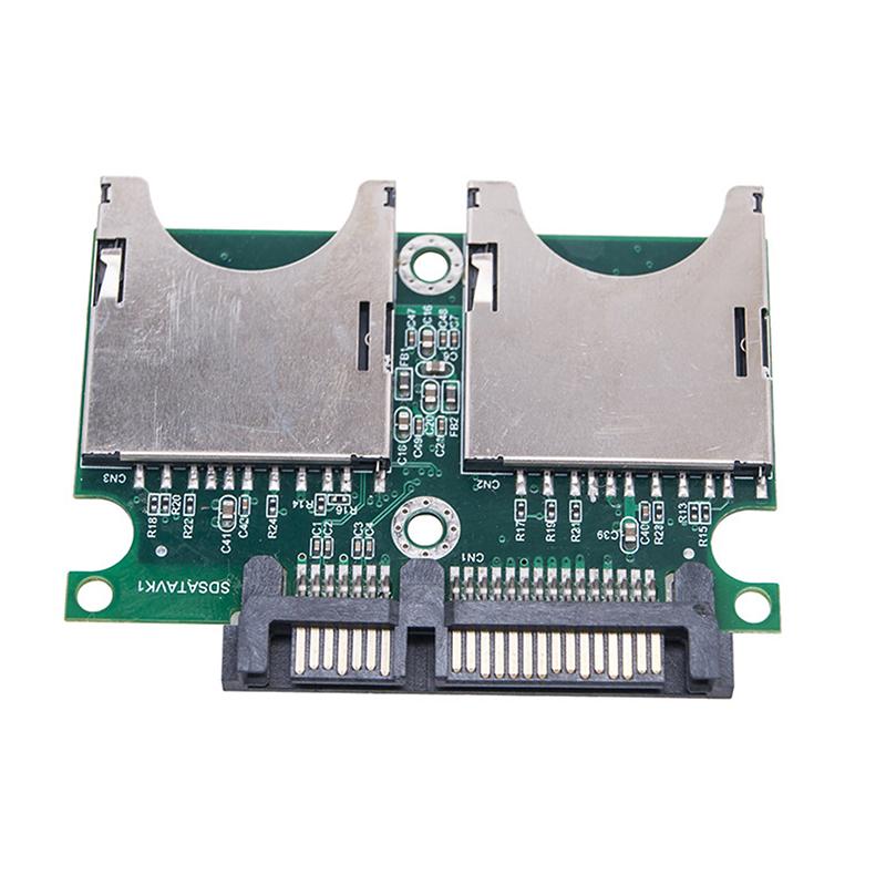Dual Sd To Sata Hard Disk Adapter Card Industrial-Grade Sd To Serial Port Hard Disk Board Support Raid 0 High-Speed Stable