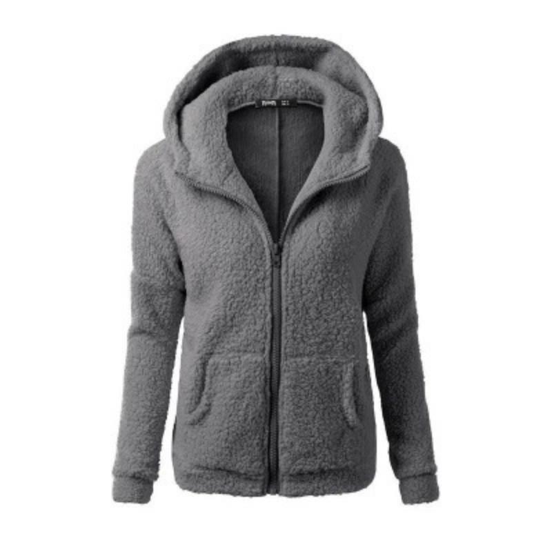 Winter Women's Plush Hoodie, Women's Autumn and Winter with Thick Plush for Casual Wear