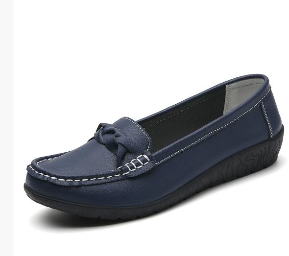 Fashion Shoes Women 2025 New Loafers Slip On Flats Leather Shoes Woman Comfortable Flat Shoes Women White Zapatos Mujer Women's Footwear