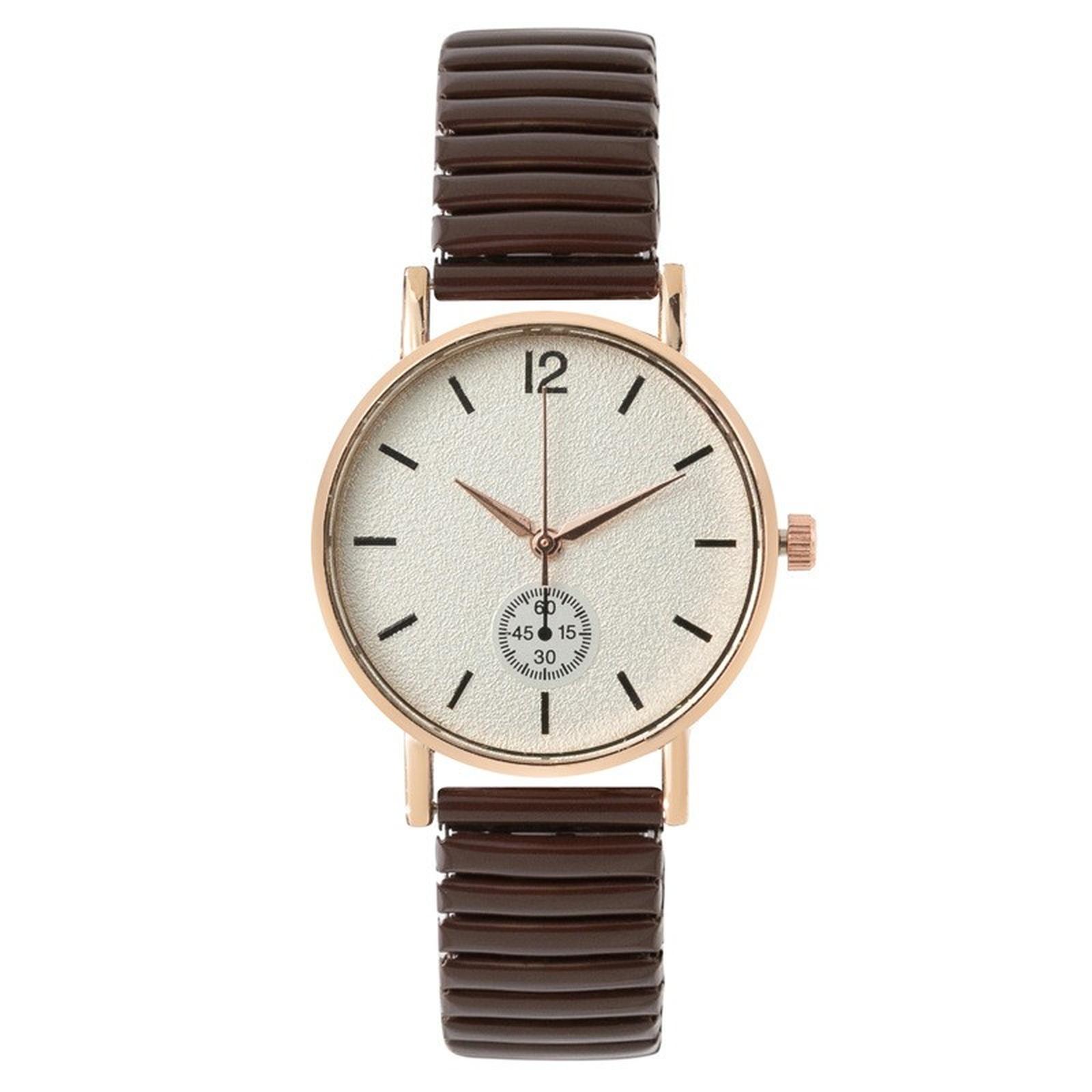 

Женские модные кожаные часы One Size коричневый