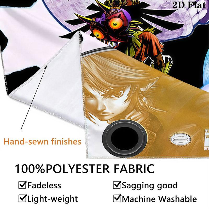 Legend of Zelda Wall Hanging Printed Fabric Blanket Decorative Tapestries for Bedroom Living Room Home Decor