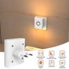 Eu Plug Led Motion Sensor Wall Lamp 120° Wide Angle Warm White Night Light For Stairs Bedrooms Hallways - Eye Protection