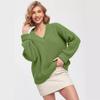 049 Women's V-Neck Loose Sweater: New Autumn/Winter, European American Style