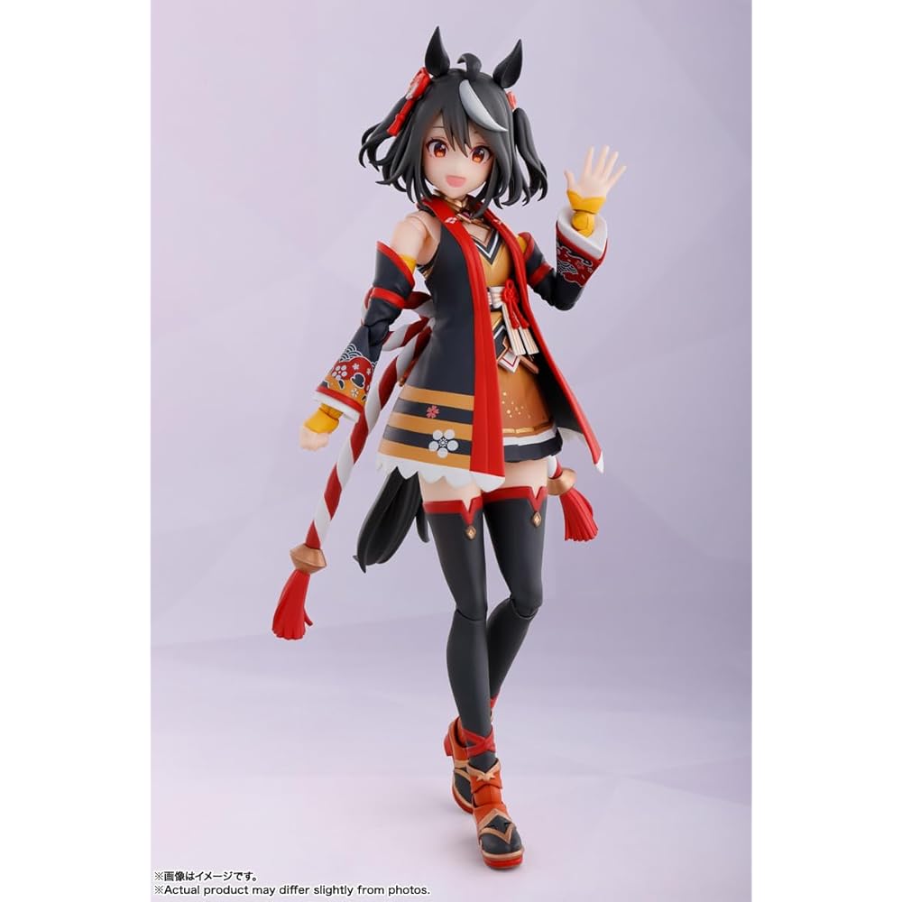 TAMASHII NATIONS S.H. Figuarts Uma Musume Pretty Derby Kitasan Black 140mm PVC ABS Painted Action Figure