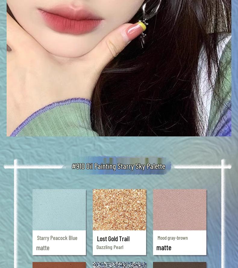 GoGoTales GoGo Dance Secret Garden Eyeshadow Palette - Summer Milk Tea Earth Tones with Matte, Shimmer, and Glitter Finishes