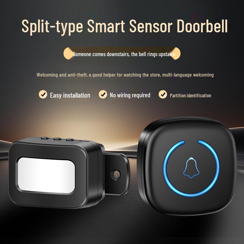 Welcome Sensor Alarm for Store Entrances – Motion-Activated Voice Greeter for Split Doors