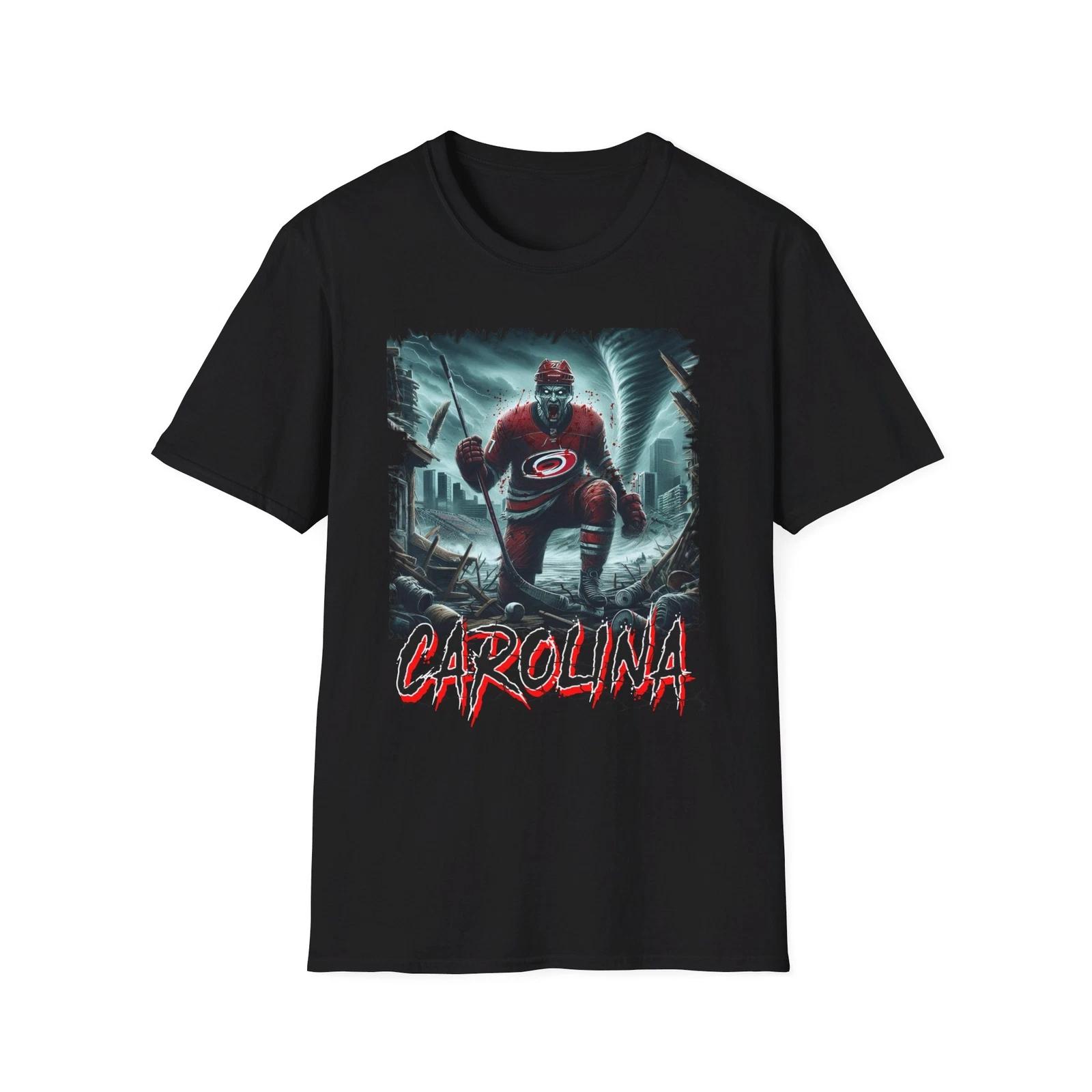 Eye of the Storm - Carolina Hurricanes Horror Mashup T-Shirt XXL