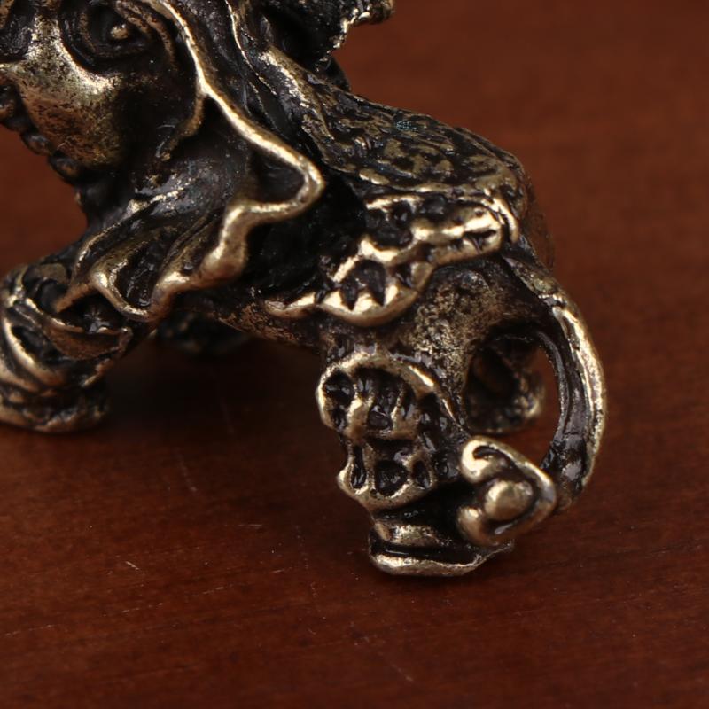 1 Peça Sala de Estar Escritório Metal Artesanato Animal Retrô Latão Ornamento Elefante Auspicioso Decoração DIY