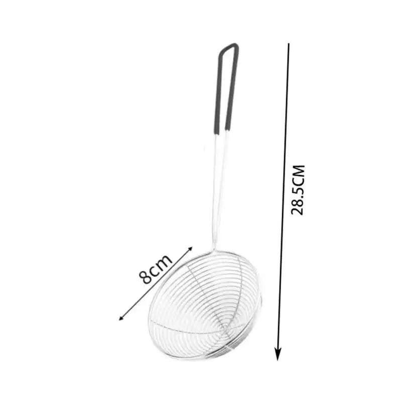 2025 Neuer Roter Griff Sieb Edelstahl Bubble Tea Sieb Boba Milch Tee Löffel Perlen Rundes Sieb Küchenhelfer