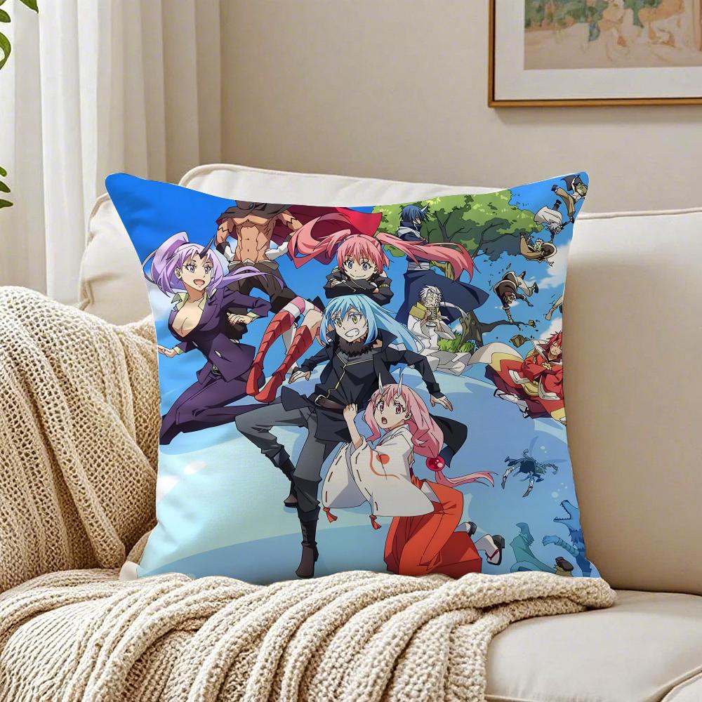 Anime That Time I Got Reincarnated as a Slime Kissenbezug Kissenhülle Milbenschutz Wohnzimmer Sofa Dekor Kissen Zimmer