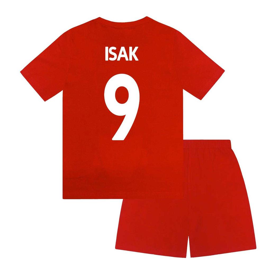 Liverpool FC Boys Isak 9 Sublimation Short Pyjama Set