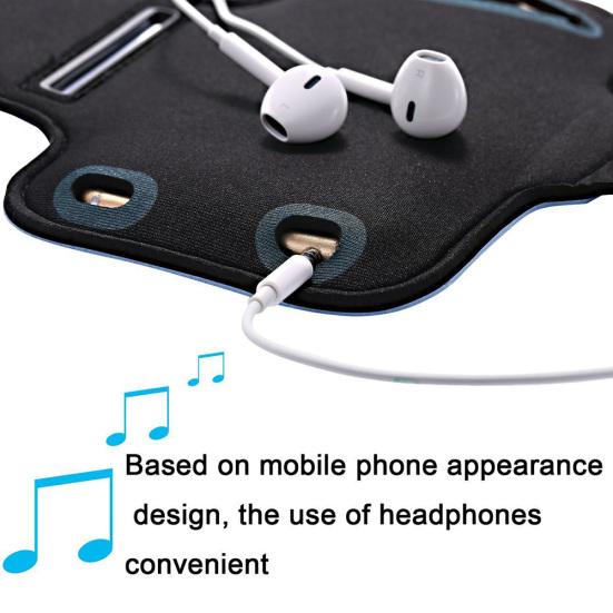 Arm Bag Waterproof Elastic PVC Touch Sensitive Cell Phone Armband for Outdoor