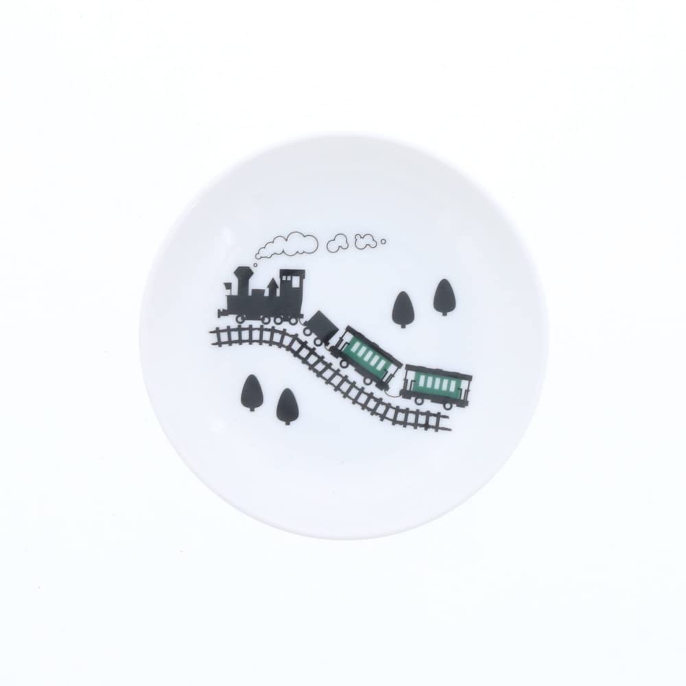 EAST table Small for Totoy Train Made in Dishwasher and Microwave Safe Children's Plate, Lightweight, 12cm, Boys, Design, to-00303, Japan, Cute,