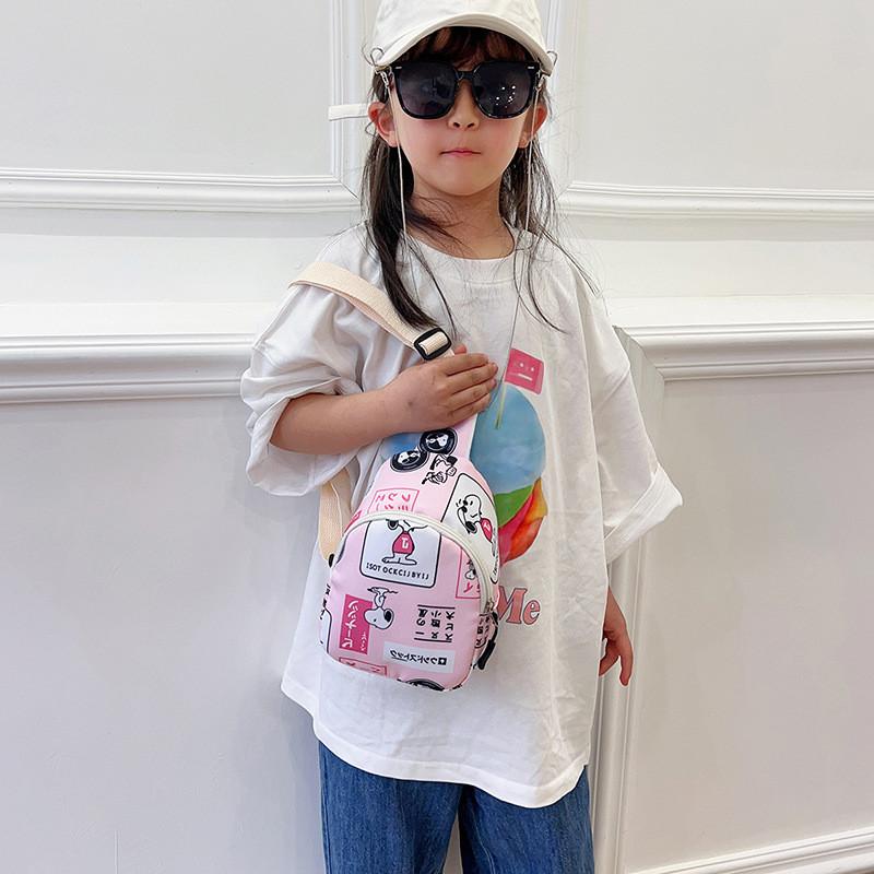 Print Cartoon Animal Shoulder Bag With Waterproof Material Children For