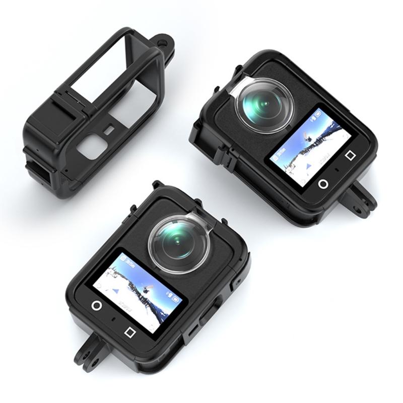 Camera Protective Cage Double Cold Shoe Mounts For OSMO360 Camera Enhances Stability And Accessory Expansion Frame
