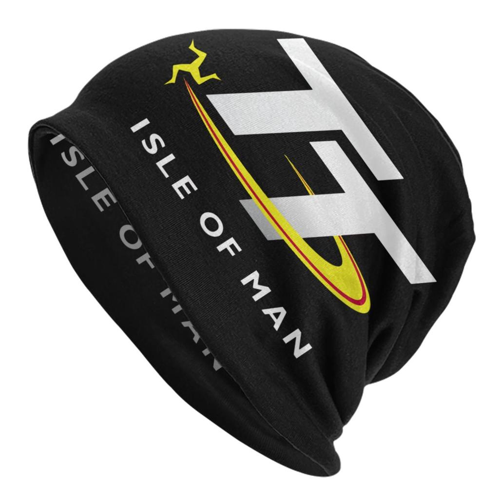 Custom Vintage TT Motorcycle Racer Skullies Beanies Caps Unisex Winter Warm Knit Hat  Isle of Unisex Bonnet Hats Outdoor Ski Cap