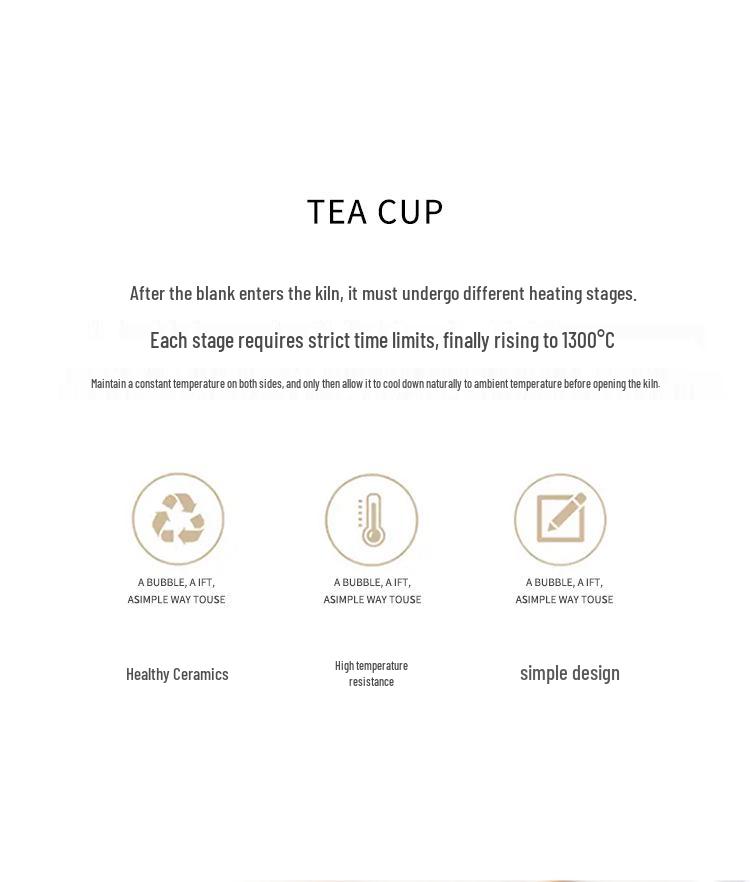 Ceramic Tea Brewing Cup: Coarse Pottery Personal Mug with Engraving - Perfect for Office or Souvenir Gift