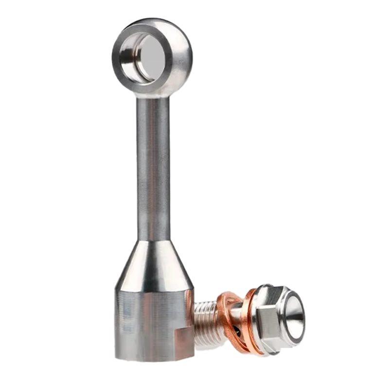

A75E-Stainless Steel Hydraulic Reinforced Brake Clutch Oil Hose Line Pipe Banjo Fitting For Motorcycle ATV Dirt Bike Buggy Silver Side 90Angle